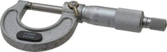 Value Collection - 0 to 25mm Range, 0.01mm Graduation, Mechanical Outside Micrometer - Ratchet Stop Thimble, Accurate to 0.004mm - USA Tool & Supply