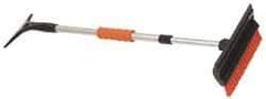 Value Collection - 48" Long, Telescoping Snowbroom & Ice Scraper - 9" Telescoping, Plastic & Metal - USA Tool & Supply