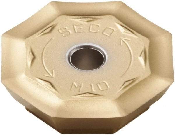 Seco - OFER070405 M10 Grade MP3000 Carbide Milling Insert - TiAlN Finish, 0.18" Thick, 0.706" Inscribed Circle - USA Tool & Supply