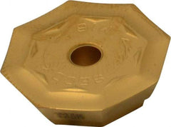 Seco - OFER070405 M16 Grade T25M Carbide Milling Insert - TiCN/TiC/TiCN/TiN Finish, 0.18" Thick, 0.706" Inscribed Circle - USA Tool & Supply