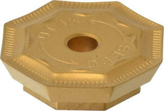 Seco - OFER070405 ME10 Grade T25M Carbide Milling Insert - TiCN/TiC/TiCN/TiN Finish, 0.18" Thick, 0.706" Inscribed Circle - USA Tool & Supply