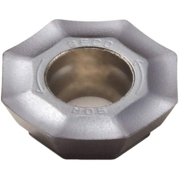 Seco - OFEX05T305 M05 Grade F30M Carbide Milling Insert - TiAlN/TiN Finish, 0.148" Thick, 1/2" Inscribed Circle - USA Tool & Supply