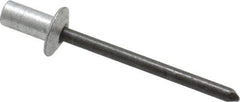 RivetKing - Size 62 Dome Head Aluminum Closed End Sealing Blind Rivet - Steel Mandrel, 0.02" to 1/8" Grip, 3/8" Head Diam, 0.192" to 0.196" Hole Diam, 0.406" Length Under Head, 3/16" Body Diam - USA Tool & Supply