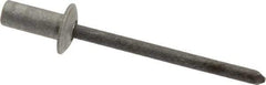 RivetKing - Size 64 Dome Head Aluminum Closed End Sealing Blind Rivet - Steel Mandrel, 0.188" to 1/4" Grip, 3/8" Head Diam, 0.192" to 0.196" Hole Diam, 0.531" Length Under Head, 3/16" Body Diam - USA Tool & Supply