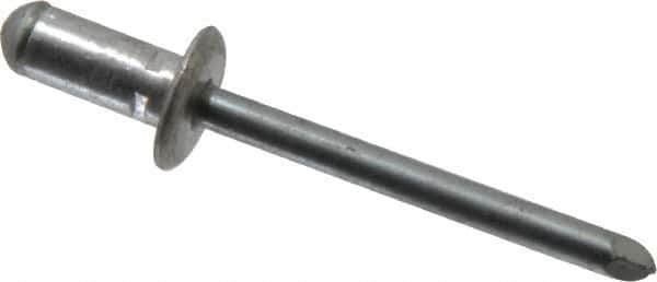 RivetKing - Size 82-84 Dome Head Aluminum Multi Grip Blind Rivet - Steel Mandrel, 0.062" to 1/4" Grip, 0.511" Head Diam, 0.257" to 0.261" Hole Diam, 0.472" Length Under Head, 1/4" Body Diam - USA Tool & Supply