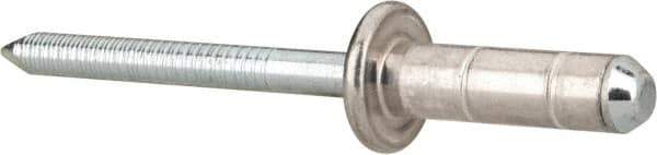 RivetKing - Size 86-88 Dome Head Aluminum Multi Grip Blind Rivet - Steel Mandrel, 1/4" to 3/4" Grip, 0.511" Head Diam, 0.257" to 0.261" Hole Diam, 0.708" Length Under Head, 1/4" Body Diam - USA Tool & Supply