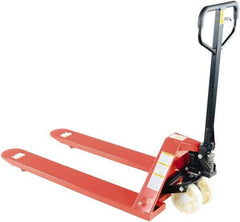 Vestil - 5,500 Lb Capacity, 7-3/4" Lift Economy Pallet Truck - 2-7/8" Min Lift Height, 48" Fork Length x 27" Fork Width, 27" Overall Width - USA Tool & Supply