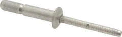 RivetKing - Size 67 Dome Head Aluminum Structural with Locking Stem Blind Rivet - Aluminum Mandrel, 0.214" to 0.437" Grip, 0.385" Head Diam, 0.191" to 0.201" Hole Diam, 0.572" Length Under Head, 3/16" Body Diam - USA Tool & Supply