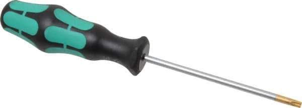 Wera - T20 Torx Driver - 3-15/16" Blade Length, 7-25/32" OAL, Ergonomic Handle - USA Tool & Supply