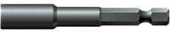 Wera - 9mm Nonmagnetic Nutsetter - 1/4" Hex Drive, 2-5/8" OAL, 9/16" Socket Nose Diam - USA Tool & Supply