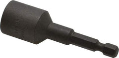 Wera - 13mm Nonmagnetic Nutsetter - 1/4" Hex Drive, 2-5/8" OAL, 11/16" Socket Nose Diam - USA Tool & Supply