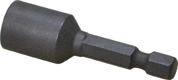 Wera - 10mm Nonmagnetic Nutsetter - 1/4" Hex Drive, 2" OAL, 9/16" Socket Nose Diam - USA Tool & Supply