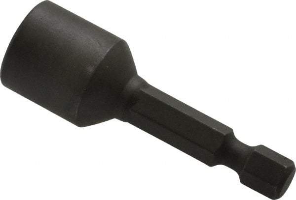 Wera - 11mm Nonmagnetic Nutsetter - 1/4" Hex Drive, 2" OAL, 5/8" Socket Nose Diam - USA Tool & Supply