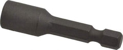 Wera - 1/4" Nonmagnetic Nutsetter - 1/4" Hex Drive, 2" OAL, 7/16" Socket Nose Diam - USA Tool & Supply