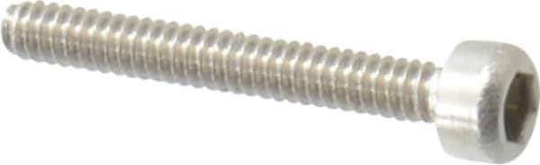 Value Collection - M1.6x0.35 Metric Coarse Hex Socket Drive, Socket Cap Screw - Grade 18-8 & Austenitic A2 Stainless Steel, Uncoated, Fully Threaded, 12mm Length Under Head - USA Tool & Supply