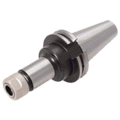 Iscar - 0.041" to 0.632" Capacity, 4" Projection, CAT40 Taper Shank, ER25 Collet Chuck - Through Coolant - Exact Industrial Supply