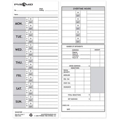 Pyramid - Time Cards & Time Clock Accessories Type: Weekly Time Cards For Use With: PTI - M-1000 Time Recorder - USA Tool & Supply