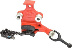 Ridgid - 1/2 to 4-1/2" Pipe Capacity, Manual Chain Vise - Bolt Down, Cast Iron, Model Number BC410P - USA Tool & Supply