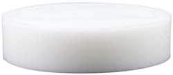 Made in USA - 2 Inch Diameter, 1 Inch Thick, Plastic Disc - White, PTFE Virgin - USA Tool & Supply