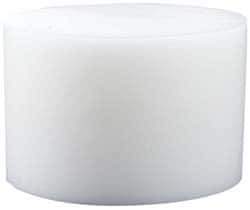 Made in USA - 2 Inch Diameter, 1-1/2 Inch Thick, Plastic Disc - White, PTFE Virgin - USA Tool & Supply