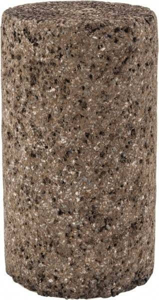 Norton - Type 18, 1-1/2" Max Diam, 2-1/2" Head Thickness, 20 Grit Square Tip Plug - Aluminum Oxide/Zirconia Alumina Blend, Very Coarse Grade, 3/8-24 Shank Thread - USA Tool & Supply