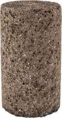 Norton - Type 18, 1-1/2" Max Diam, 2-1/2" Head Thickness, 20 Grit Square Tip Plug - Aluminum Oxide/Zirconia Alumina Blend, Very Coarse Grade, 3/8-24 Shank Thread - USA Tool & Supply