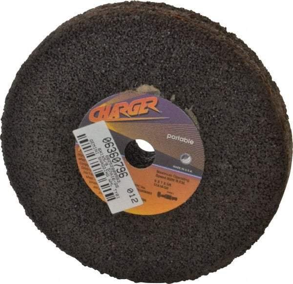 Norton - 6" Diam x 5/8" Hole x 1" Thick, Q Hardness, 16 Grit Surface Grinding Wheel - Aluminum Oxide, Type 1, Very Coarse Grade, 8,000 Max RPM, No Recess - USA Tool & Supply
