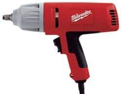 Milwaukee Tool - 1/2 Inch Drive, 300 Ft./Lbs. Torque, Pistol Grip Handle, 1,800 RPM, Impact Wrench - 7 Amps, 120 Volts - USA Tool & Supply