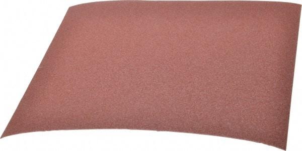 3M - 80 Grit, Aluminum Oxide Sanding Sheet - 11" Long x 9" Wide, Medium Grade, J Weighted Cloth Backing - USA Tool & Supply