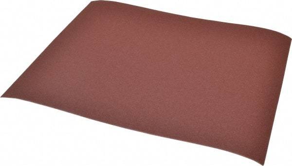 3M - 120 Grit, Aluminum Oxide Sanding Sheet - 11" Long x 9" Wide, Fine Grade, J Weighted Cloth Backing - USA Tool & Supply