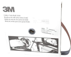 3M - 1-1/2" x 50 Yd 50 Grit Aluminum Oxide Cloth Roll - Coarse Grade, X Weighted Backing - USA Tool & Supply