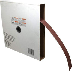 3M - 1-1/2" x 50 Yd 60 Grit Aluminum Oxide Cloth Roll - Medium Grade, X Weighted Backing - USA Tool & Supply