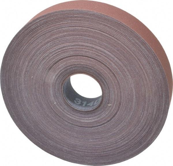 3M - 1" x 50 Yd 280 Grit Aluminum Oxide Cloth Roll - Extra Fine Grade, J Weighted Backing - USA Tool & Supply