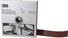 3M - 1-1/2" x 50 Yd 220 Grit Aluminum Oxide Cloth Roll - Very Fine Grade, J Weighted Backing - USA Tool & Supply