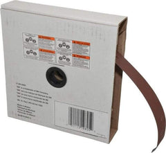 3M - 1-1/2" x 50 Yd 240 Grit Aluminum Oxide Cloth Roll - Very Fine Grade, J Weighted Backing - USA Tool & Supply