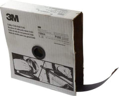 3M - 1-1/2" x 50 Yd 280 Grit Aluminum Oxide Cloth Roll - Extra Fine Grade, J Weighted Backing - USA Tool & Supply