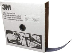 3M - 2" x 50 Yd 100 Grit Aluminum Oxide Cloth Roll - Fine Grade, J Weighted Backing - USA Tool & Supply