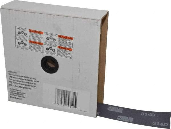 3M - 2" x 50 Yd 400 Grit Aluminum Oxide Cloth Roll - Extra Fine Grade, J Weighted Backing - USA Tool & Supply