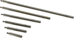 SPI - 1 to 6 Inch Long, Steel, Depth Gage Rod Set - Use with MSC No. 06368153, Most Dial Depth Gages with 4-48 Threads - USA Tool & Supply