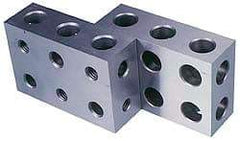 Suburban Tool - 0.0001 Squareness Per Inch, Hardened Steel, 1-2-3 Block with 11 Hole Setup Block - 5/16 - 18 Inch Tapped Hole Size, Sold As Matched Pair - USA Tool & Supply