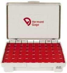 Vermont Gage - 55 Piece, 0.006-0.06 Inch Diameter Plug and Pin Gage Set - Minus 0.0002 Inch Tolerance, Class ZZ - USA Tool & Supply