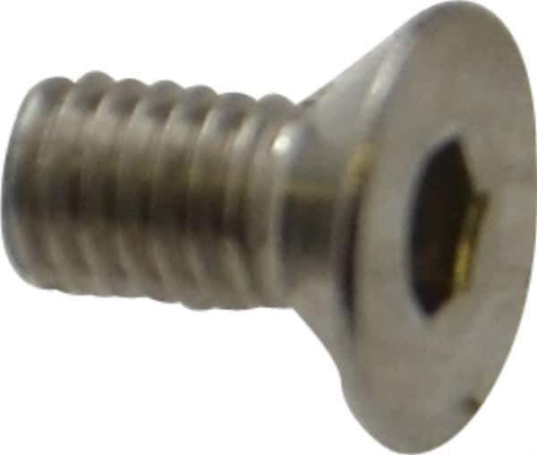 Value Collection - M3x0.50 Metric Coarse Hex Socket Drive, 90° Flat Screw - Grade 18-8 & Austenitic A2 Stainless Steel, Uncoated, Fully Threaded, 6mm OAL - USA Tool & Supply