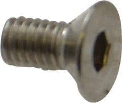 Value Collection - M3x0.50 Metric Coarse Hex Socket Drive, 90° Flat Screw - Grade 18-8 & Austenitic A2 Stainless Steel, Uncoated, Fully Threaded, 6mm OAL - USA Tool & Supply