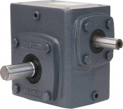 Boston Gear - 2.38 Centerline Distance, 15:1, 117 RPM Output, 2.34 Input Horsepower, 1,159 Lbs. Max Torque, Speed Reducer - Single Shaft Left - USA Tool & Supply