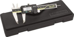 Mitutoyo - 0 to 100mm Range, 0.01mm Resolution, Electronic Caliper - Stainless Steel with 40mm Stainless Steel Jaws, 0.03mm Accuracy, SPC Output - USA Tool & Supply