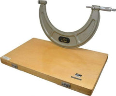 Value Collection - 9 to 10" Range, 0.0001" Graduation, Mechanical Outside Micrometer - Ratchet Stop Thimble - USA Tool & Supply