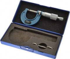 Fowler - 0 to 1" Range, 0.001" Graduation, Mechanical Outside Micrometer - Ratchet Stop Thimble, Accurate to 0.0001" - USA Tool & Supply