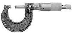 Value Collection - 50 to 75mm Range, 0.01mm Graduation, Mechanical Outside Micrometer - Ratchet Stop Thimble, Accurate to 0.005mm - USA Tool & Supply