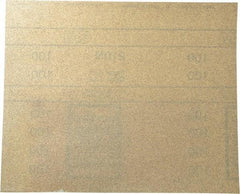 3M - 100 Grit, Aluminum Oxide Sanding Sheet - 11" Long x 9" Wide, Fine Grade, A Weighted Paper Backing - USA Tool & Supply