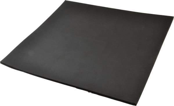 Made in USA - 12" Long, 12" Wide, 1/4" Thick, Neoprene Rubber Foam Sheet - 50 to 60 Durometer, Black, -20 to 220°F, 900 psi Tensile Strength, Stock Length - USA Tool & Supply